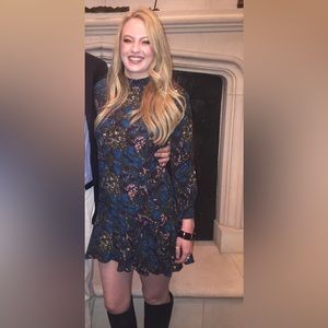 Drop Waist Printed Dress